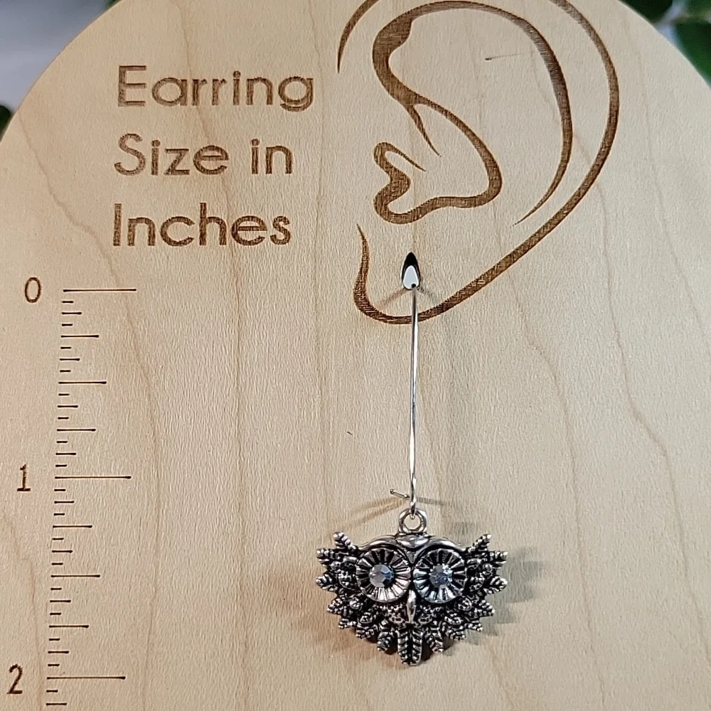 🔥LAST PAIR🔥 Owl Vintage Style Long Drop Earrings